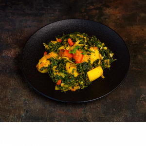 Potato and Spinach
